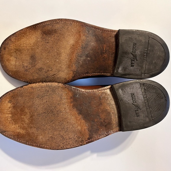 Vintage Hanover Brown Cordovan Leather Shoes Size 9.5
